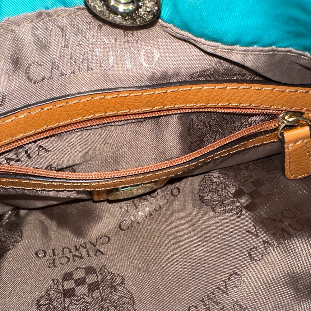 Vince Camuto Turquoise and Brown Crossbody purse - Picture 5 of 12